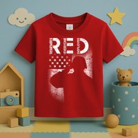 Red Friday Remember Everyone Deployed Flag Toddler T-Shirt