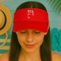 Red Friday Remember Everyone Deployed Flag Visor