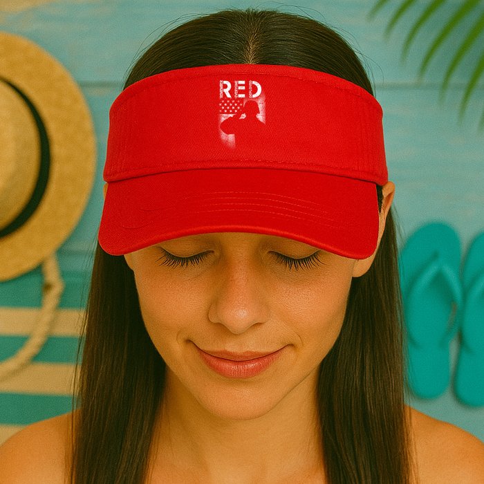 Red Friday Remember Everyone Deployed Flag Visor