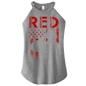 Red Friday Remember Everyone Deployed Flag Women's Perfect Tri Rocker Tank