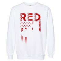 Red Friday Remember Everyone Deployed Flag Garment-Dyed Sweatshirt