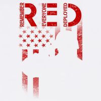 Red Friday Remember Everyone Deployed Flag Garment-Dyed Sweatshirt
