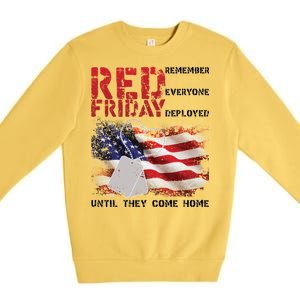 Red Friday Remember Until They Come Home Premium Crewneck Sweatshirt