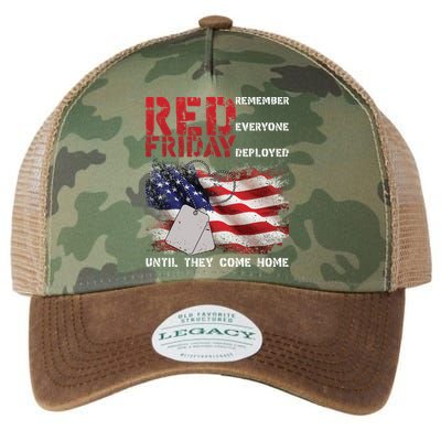 Red Friday Remember Until They Come Home Legacy Tie Dye Trucker Hat