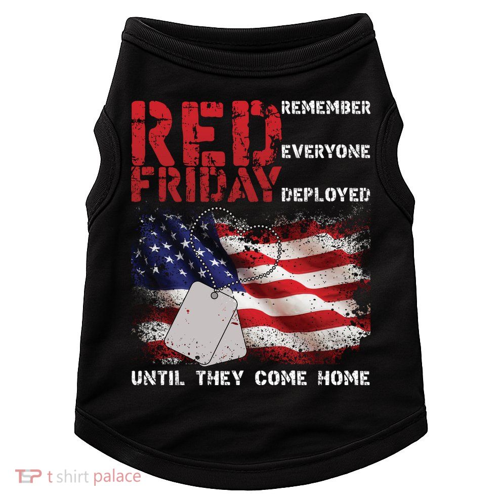 Red Friday Remember Until They Come Home Doggie Tank