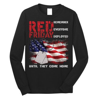 Red Friday Remember Until They Come Home Long Sleeve Shirt