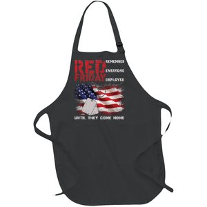 Red Friday Remember Until They Come Home Full-Length Apron With Pockets