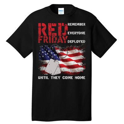 Red Friday Remember Until They Come Home Tall T-Shirt