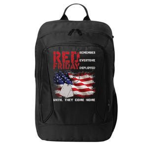 Red Friday Remember Until They Come Home City Backpack