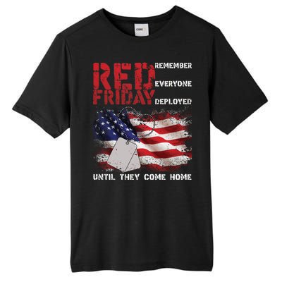 Red Friday Remember Until They Come Home Tall Fusion ChromaSoft Performance T-Shirt