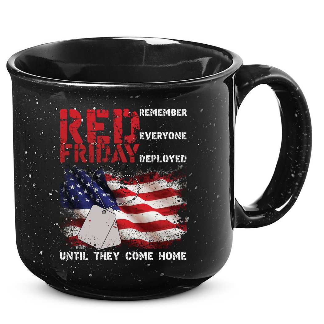 Red Friday Remember Until They Come Home 15oz Campfire Ceramic Mug