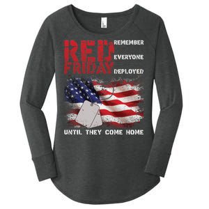 Red Friday Remember Until They Come Home Women's Perfect Tri Tunic Long Sleeve Shirt