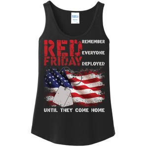 Red Friday Remember Until They Come Home Ladies Essential Tank