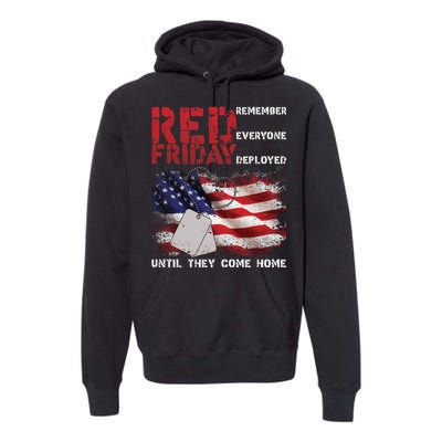 Red Friday Remember Until They Come Home Premium Hoodie