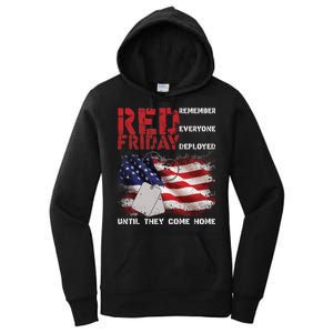 Red Friday Remember Until They Come Home Women's Pullover Hoodie