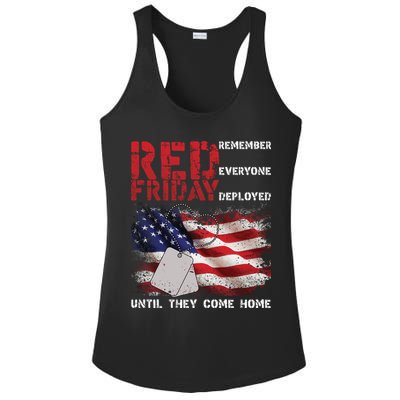 Red Friday Remember Until They Come Home Ladies PosiCharge Competitor Racerback Tank