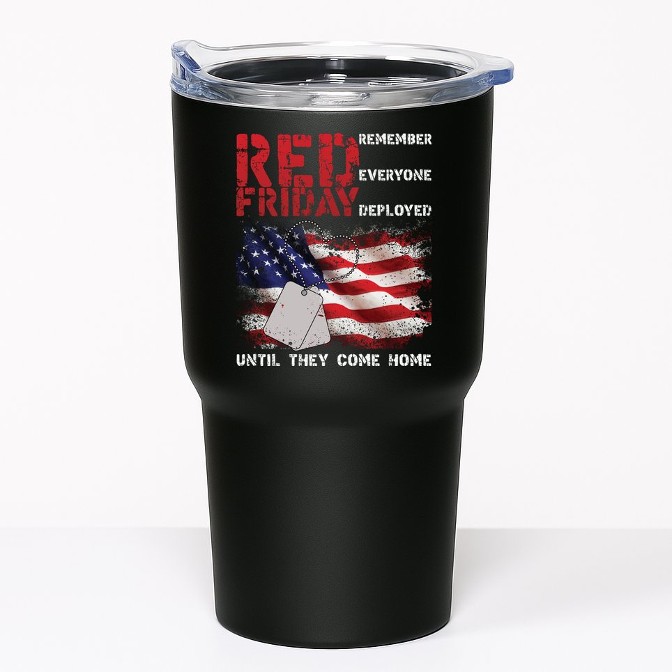 Red Friday Remember Until They Come Home Tumbler