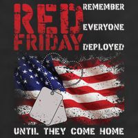 Red Friday Remember Until They Come Home 25L Jumbo Tote