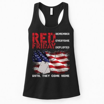 Red Friday Remember Until They Come Home Womens Tank Top