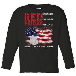 Red Friday Remember Until They Come Home Toddler Long Sleeve Shirt