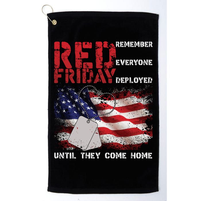 Red Friday Remember Until They Come Home Golf Towel