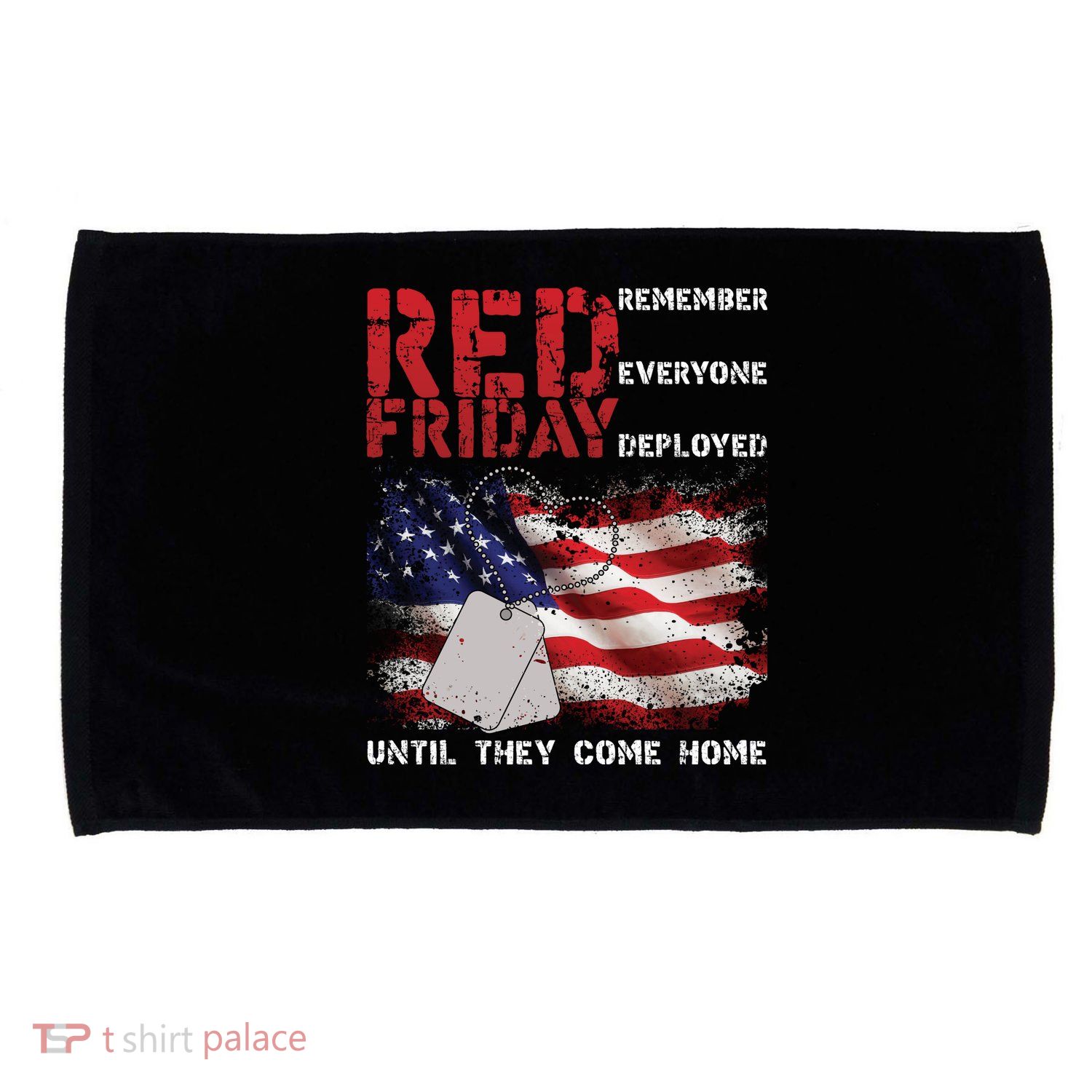 Red Friday Remember Until They Come Home Microfiber Hand Towel