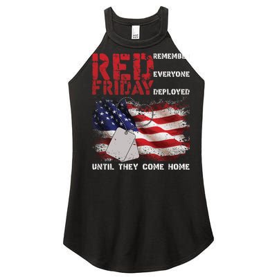 Red Friday Remember Until They Come Home Women’s Perfect Tri Rocker Tank