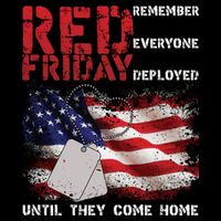 Red Friday Remember Until They Come Home Womens T-Shirt