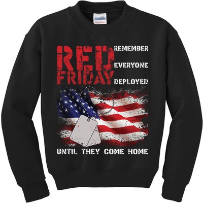 Red Friday Remember Until They Come Home Kids Sweatshirt