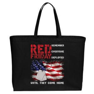 Red Friday Remember Until They Come Home Cotton Canvas Jumbo Tote