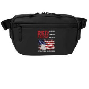 Red Friday Remember Until They Come Home Crossbody Pack