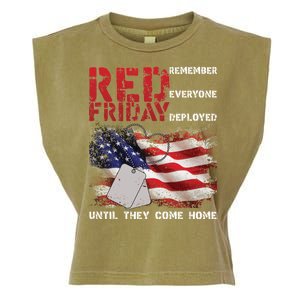 Red Friday Remember Until They Come Home Garment-Dyed Women's Muscle Tee