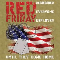 Red Friday Remember Until They Come Home Garment-Dyed Women's Muscle Tee