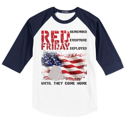 Red Friday Remember Until They Come Home Baseball Sleeve Shirt