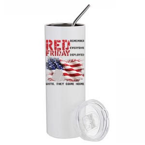 Red Friday Remember Until They Come Home Stainless Steel Tumbler