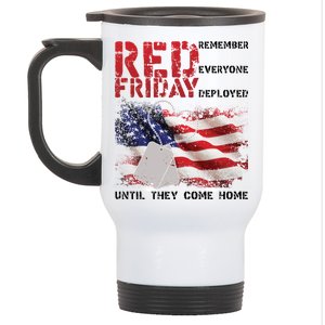 Red Friday Remember Until They Come Home Stainless Steel Travel Mug