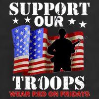 Red Friday Support Our Troops Cool Comfort Performance Bucket Hat