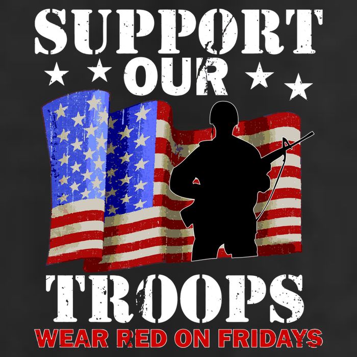 Red Friday Support Our Troops Cool Comfort Performance Bucket Hat