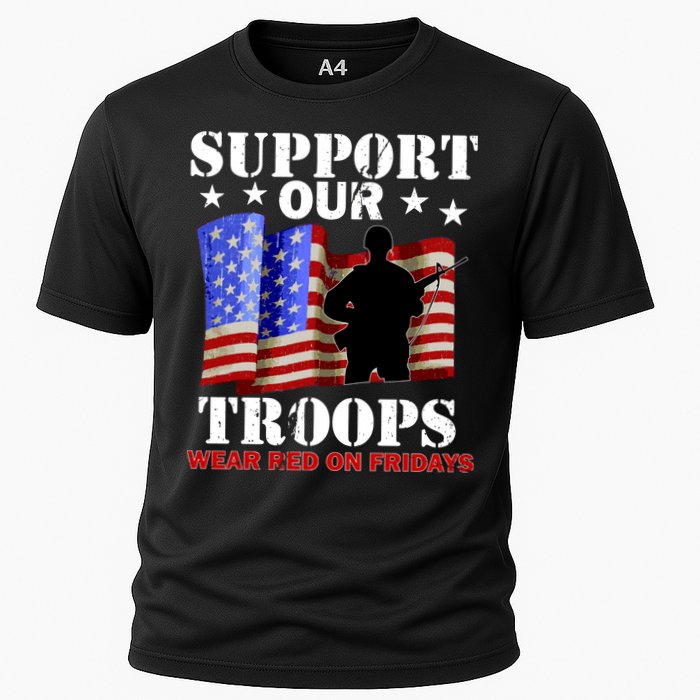 Red Friday Support Our Troops Performance Shirt