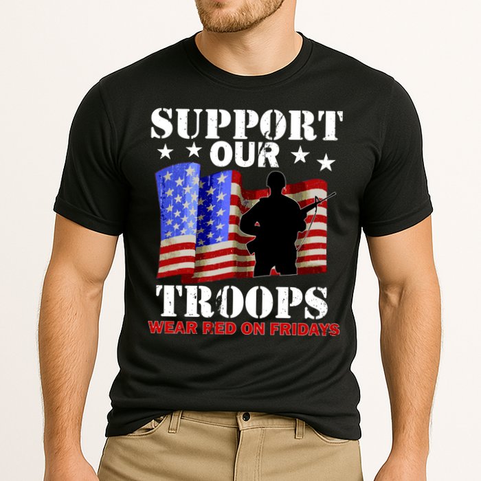 Red Friday Support Our Troops Performance Shirt