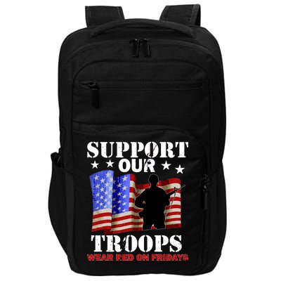 Red Friday Support Our Troops Impact Tech Backpack