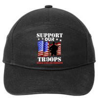 Red Friday Support Our Troops 7-Panel Snapback Hat