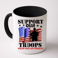 Red Friday Support Our Troops Mug