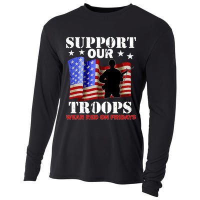 Red Friday Support Our Troops Cooling Performance Long Sleeve Crew