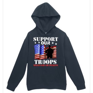 Red Friday Support Our Troops Urban Pullover Hoodie