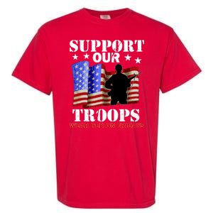 Red Friday Support Our Troops Garment-Dyed Heavyweight T-Shirt