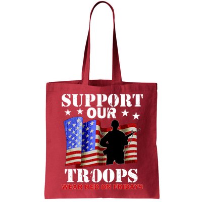 Red Friday Support Our Troops Bag