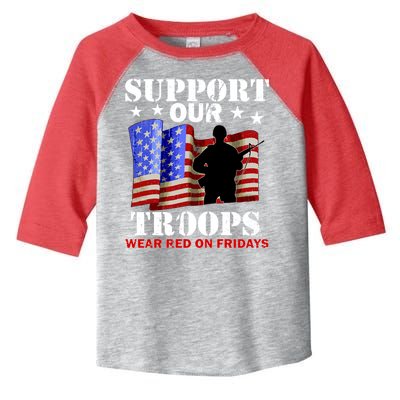 Red Friday Support Our Troops Toddler Fine Jersey T-Shirt