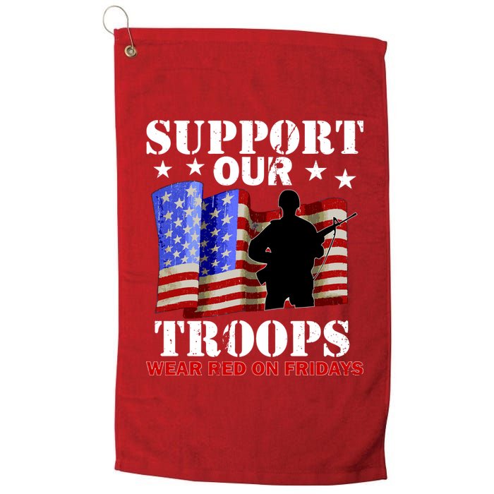 Red Friday Support Our Troops Platinum Collection Golf Towel