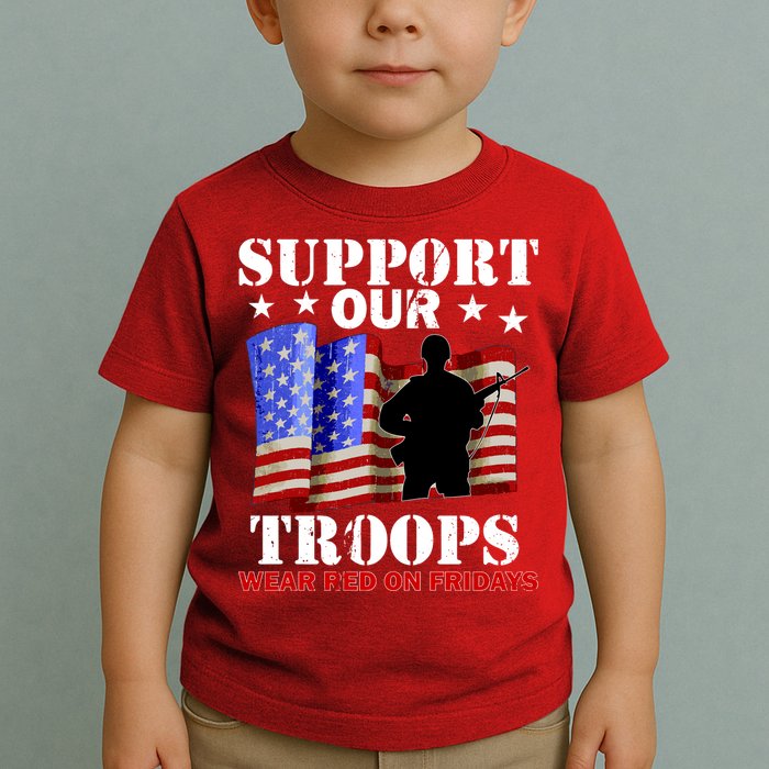 Red Friday Support Our Troops Toddler T-Shirt